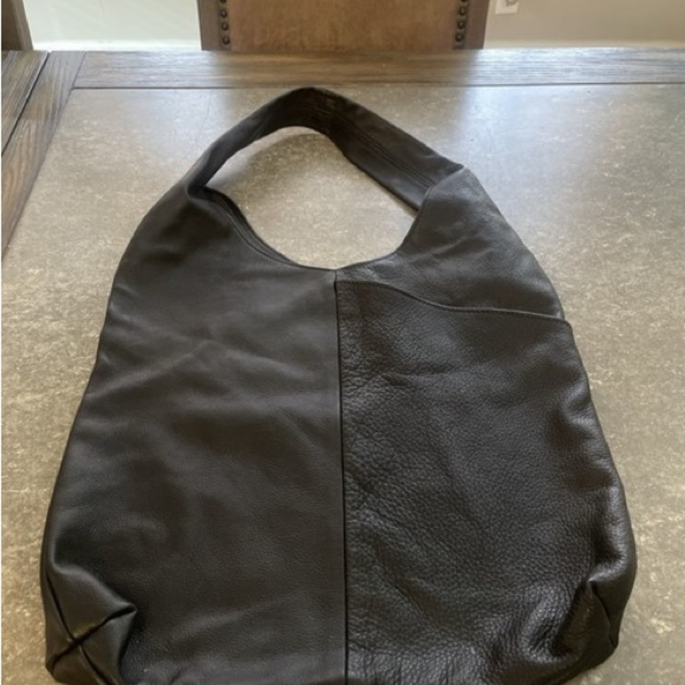 Black Leather Shoulder Bag